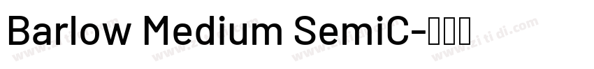 Barlow Medium SemiC字体转换